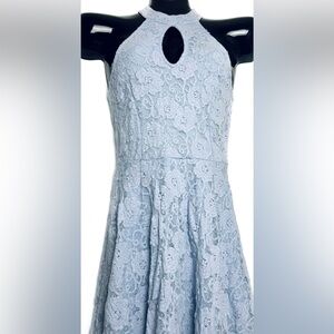 Charlotte Russe Light Blue Lace  Dress